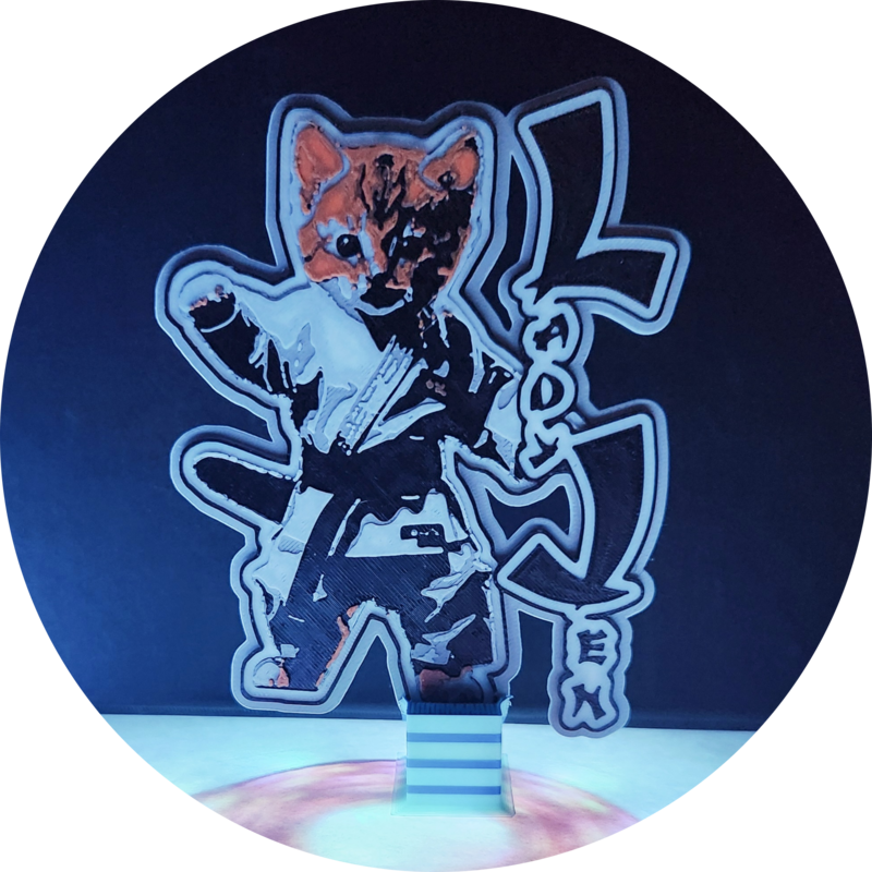 Lady Jen Katfu Custom 3D Print